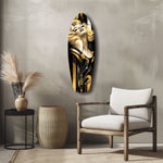 Golden Marilyn Monroe Glass Wall Art.