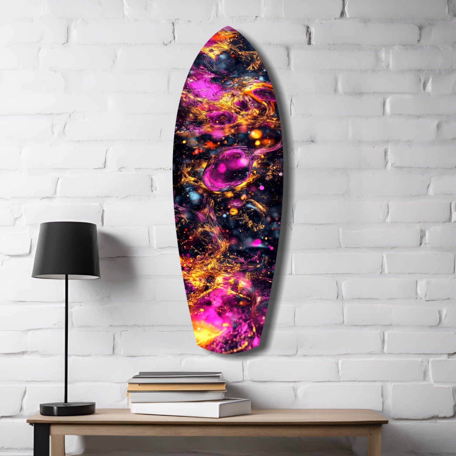 Kinetic Cosmos Glass Wall Art.