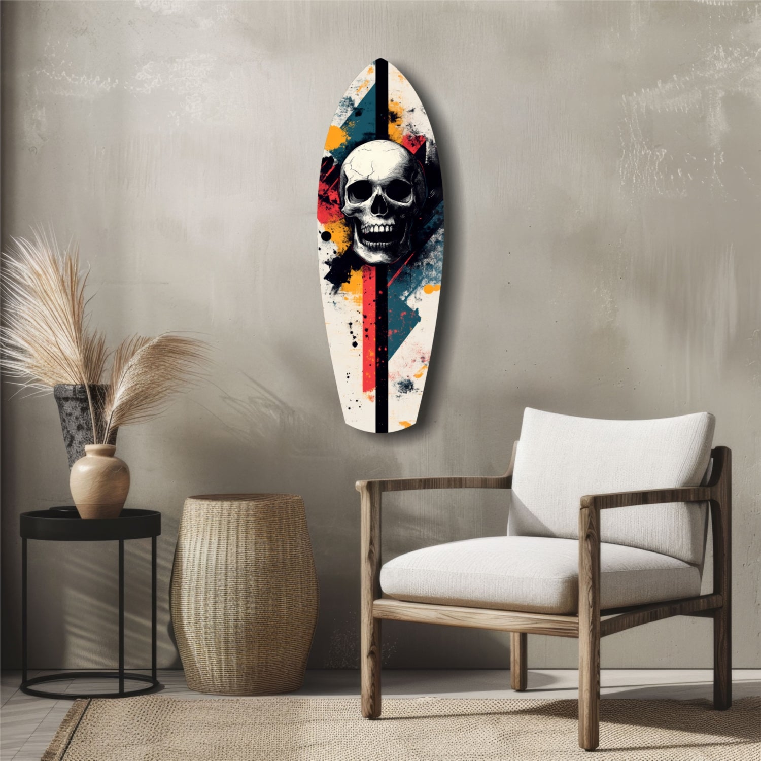 Skull Glass Wall Art.