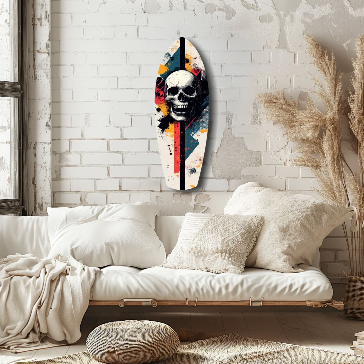 Skull Glass Wall Art.