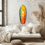 Birds in Colors Glass Wall Art.
