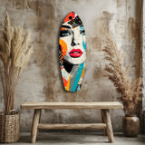 Woman in Style Glass Wall Art