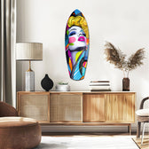 Vintage Woman Glass Wall Art.