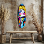 Vintage Woman Glass Wall Art.