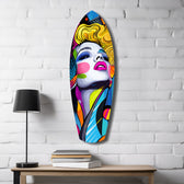 Vintage Woman Glass Wall Art.