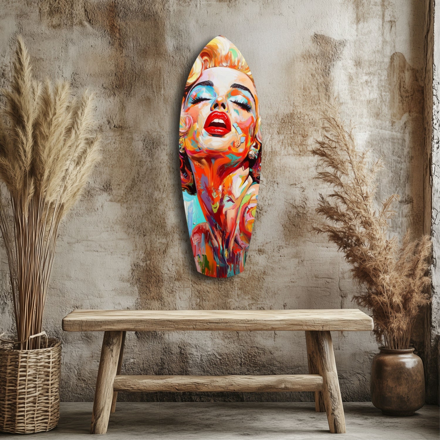 Marilyn Monroe Vintage Dreams Glass Wall Art.