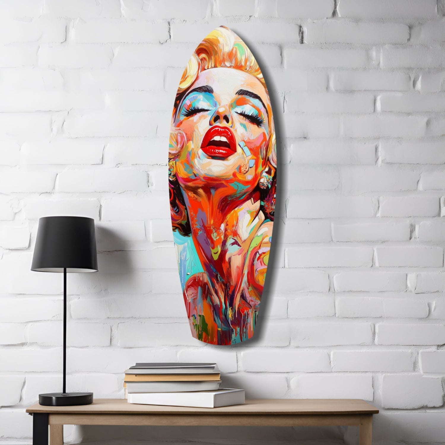 Marilyn Monroe Vintage Dreams Glass Wall Art.