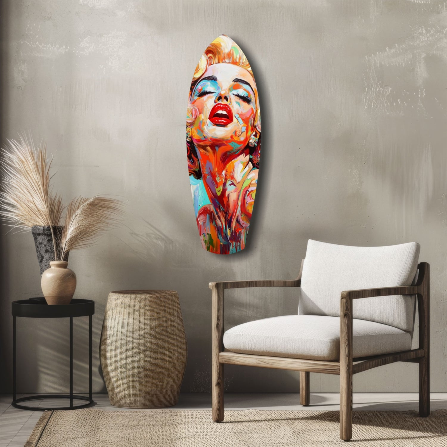 Marilyn Monroe Vintage Dreams Glass Wall Art.