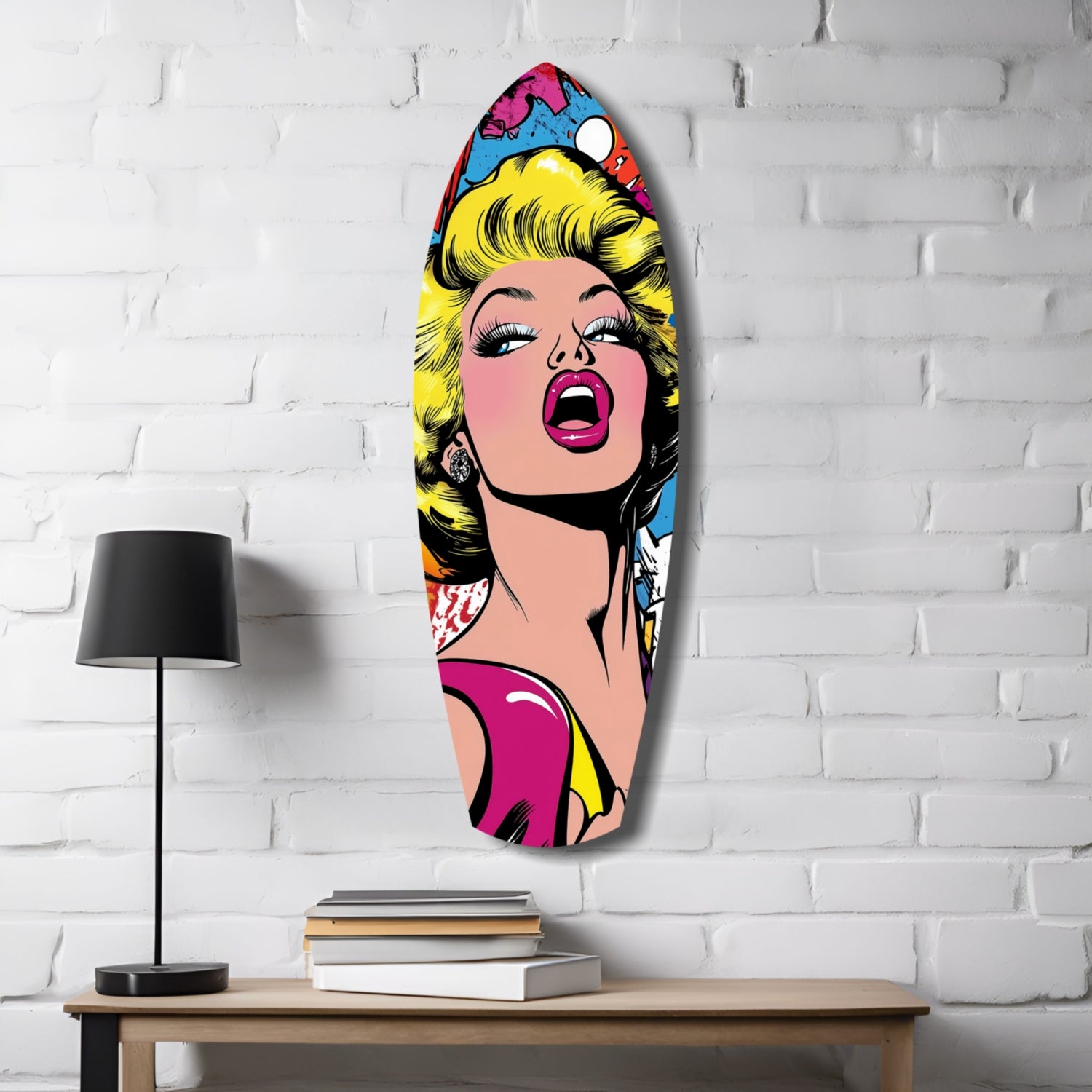 Marilyn Monroe Popart Glass Wall Art.