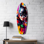 Shadowed Vigilante Glass Wall Art.