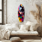 Shadowed Vigilante Glass Wall Art.