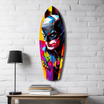 Shadowed Vigilante Glass Wall Art.
