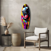 Shadowed Vigilante Glass Wall Art.