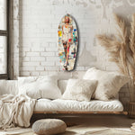 Marilyn in Vintage Swim Suit Glass Wall Art.