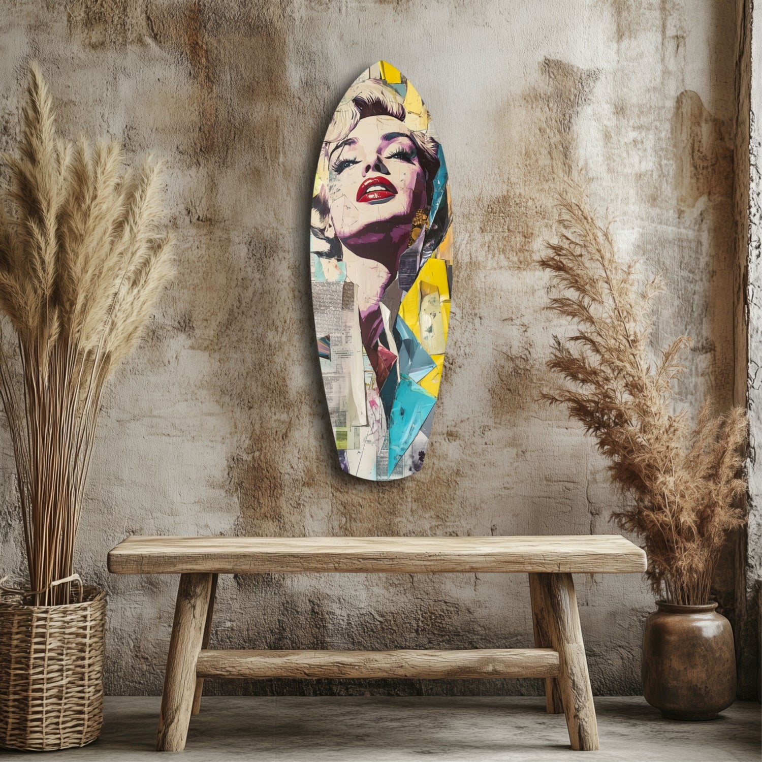 Marilyn Monroe Glass Wall Art.