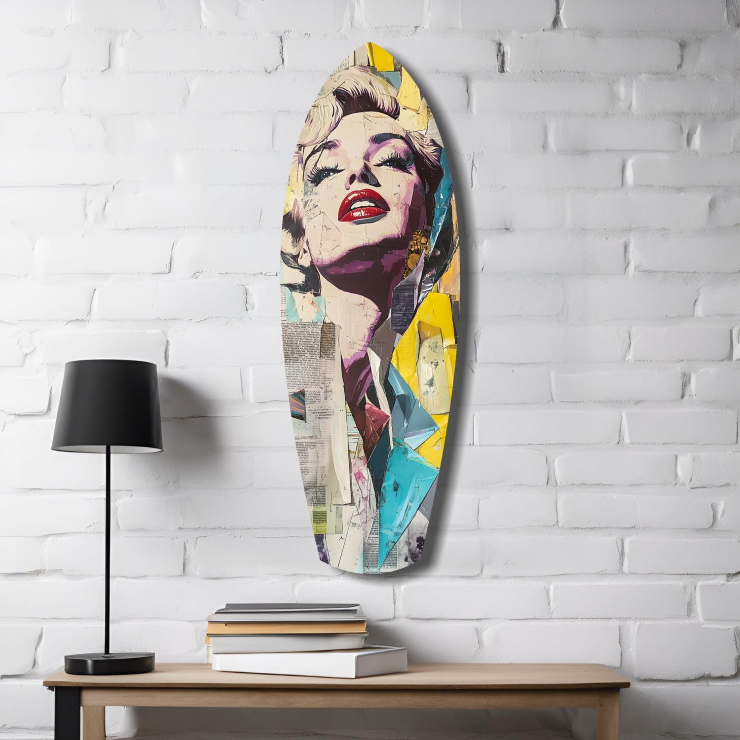 Marilyn Monroe Glass Wall Art.