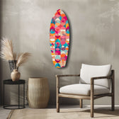 Cubic Art Glass Wall Art.