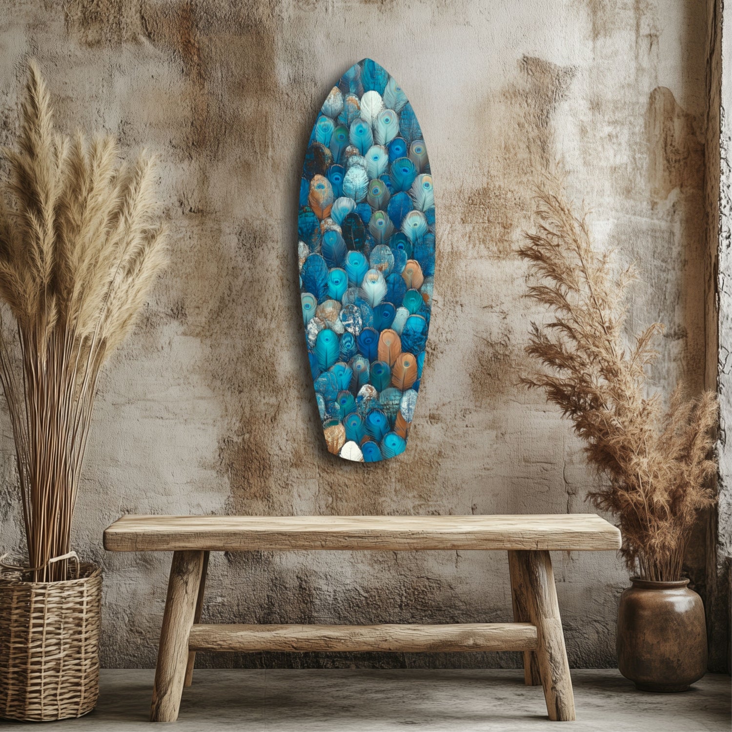 Feathers of the Haven Glass Wall Art.