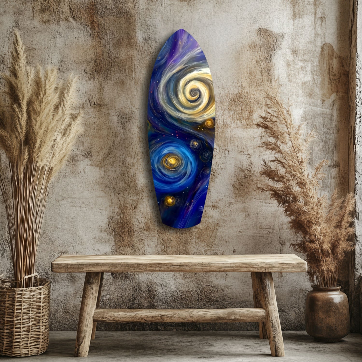Kinetic Cosmos Glass Wall Art.
