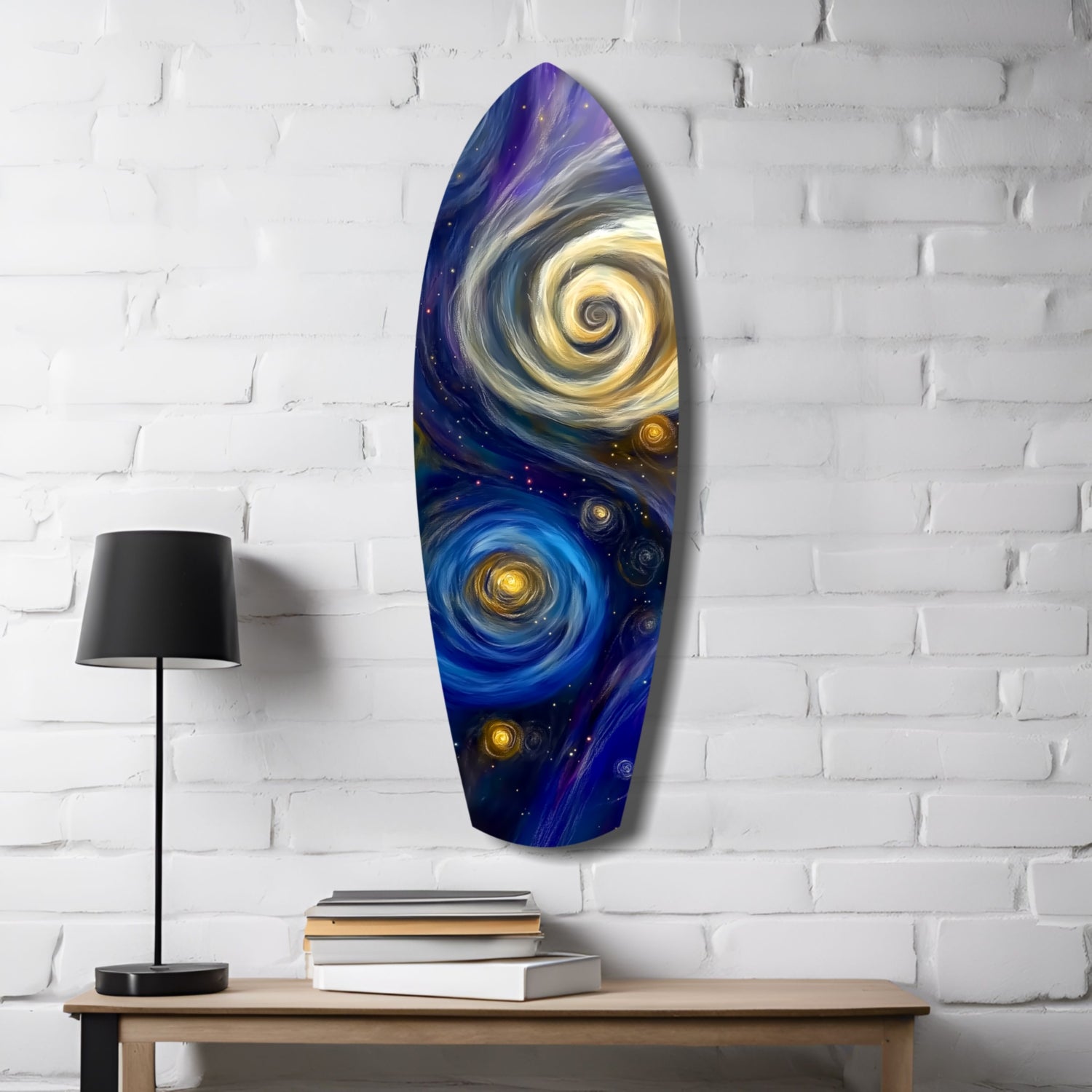 Kinetic Cosmos Glass Wall Art.