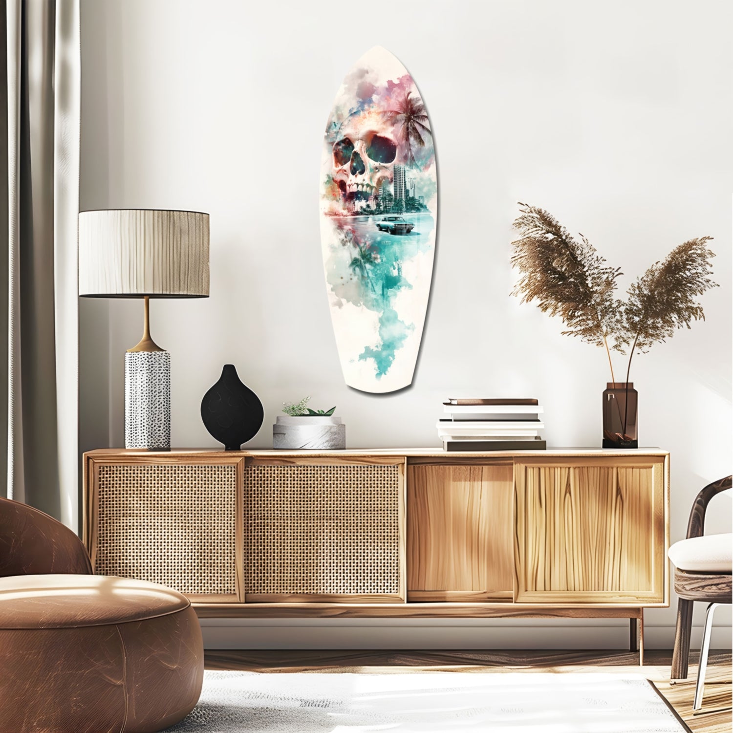 Miami Heat Glass Wall Art.