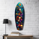 Coral Depths Skulls of the Sea Glass Wall Art.