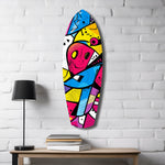 Colors of Geometry Glass Wall Art.