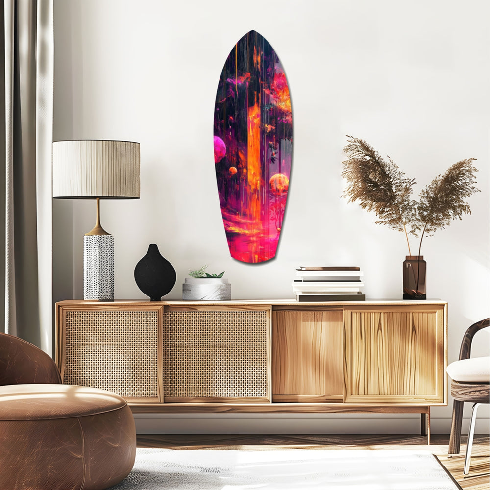 Kinetic Cosmos Glass Wall Art.