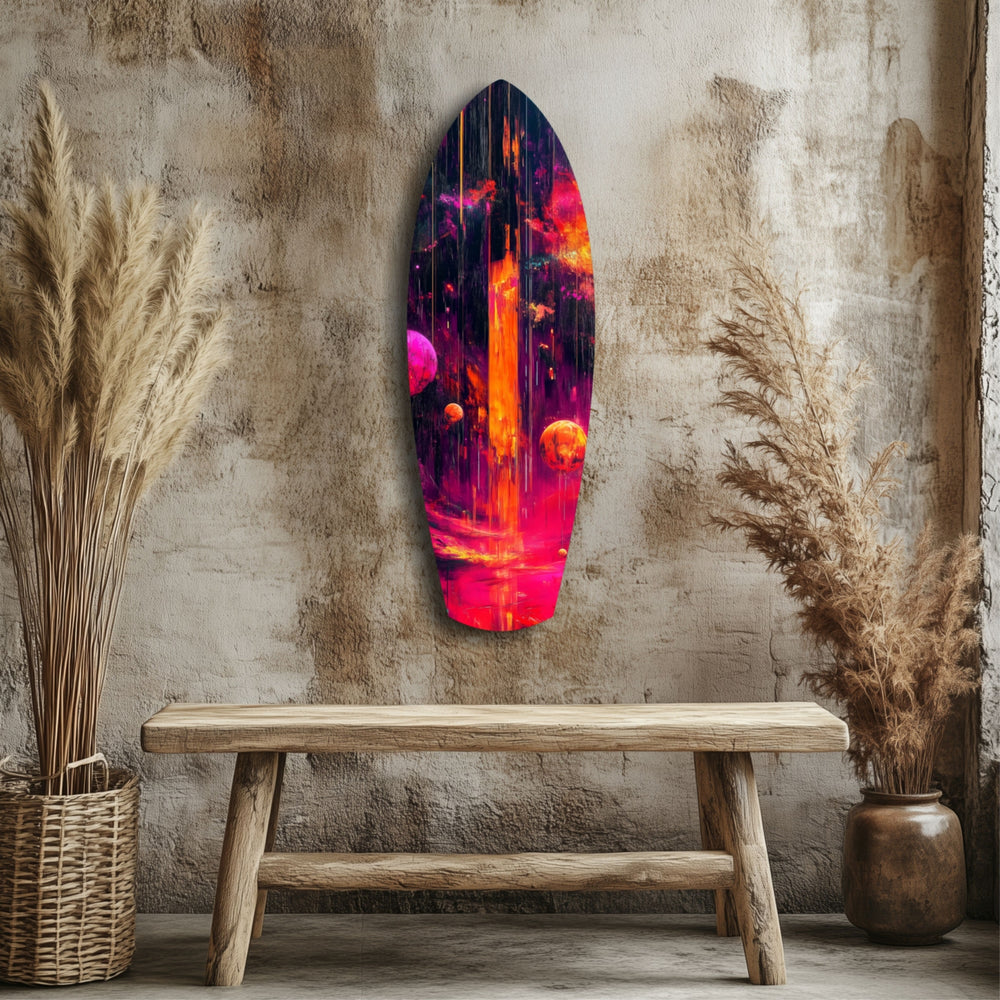 Kinetic Cosmos Glass Wall Art.