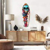 Street Soul Graffiti Skulls Glass Wall Art.