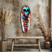 Street Soul Graffiti Skulls Glass Wall Art.