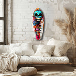 Street Soul Graffiti Skulls Glass Wall Art.