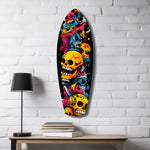 Street Soul Graffiti Skulls Glass Wall Art.