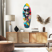 Street Soul Graffiti Skulls Glass Wall Art.