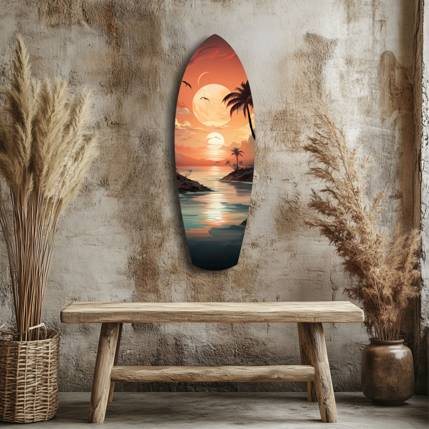 Sunset Dreams in the Ocean Glass Wall Art.
