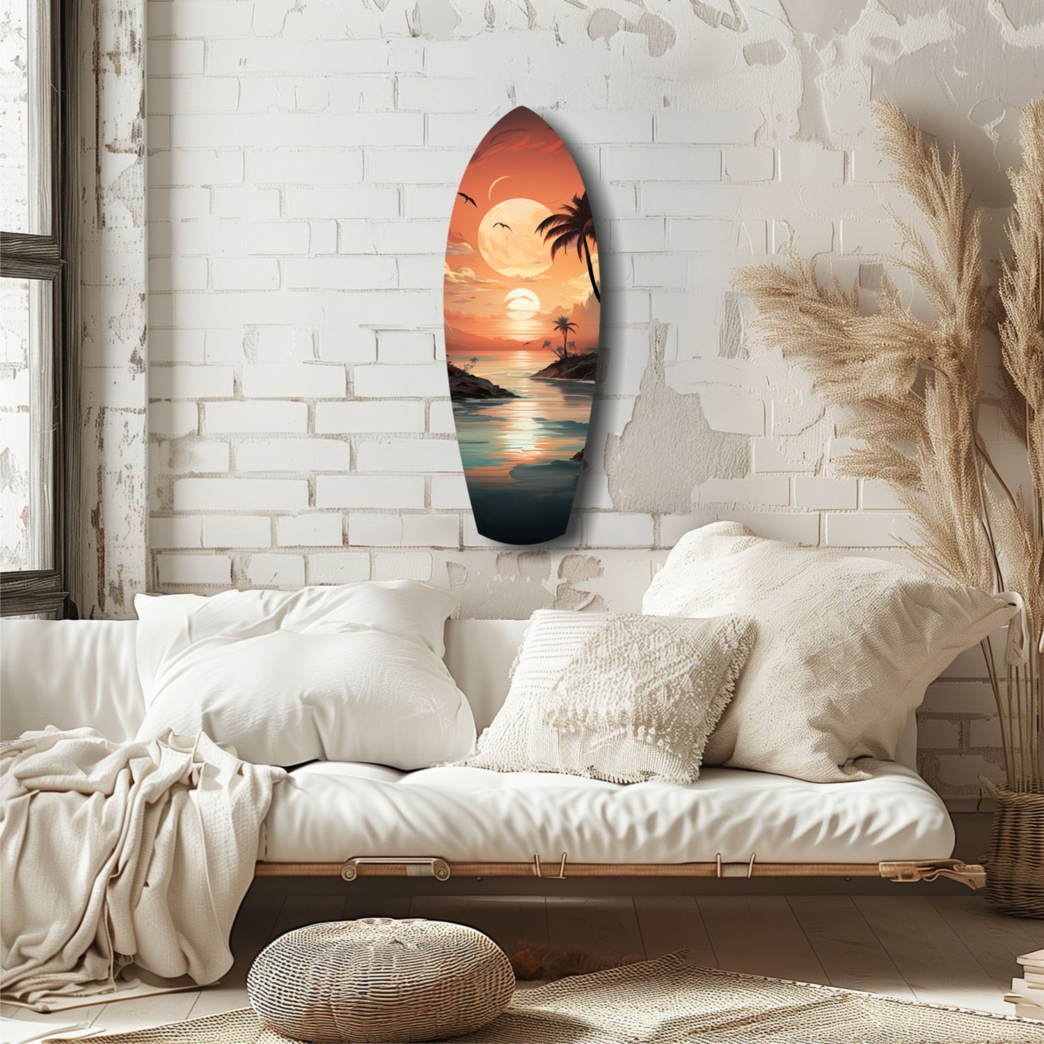 Sunset Dreams in the Ocean Glass Wall Art.