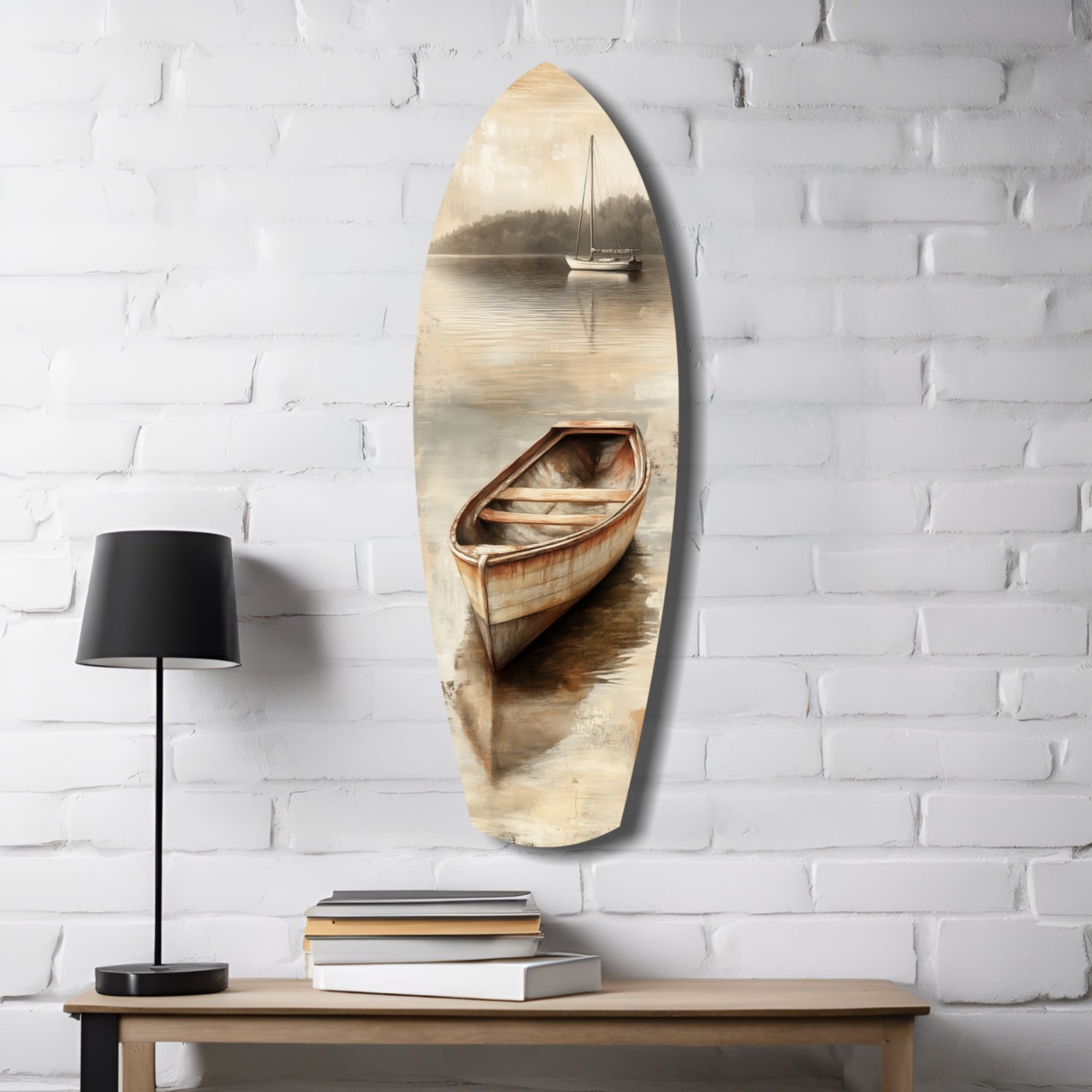 Drift of Solitude Glass Wall Art.