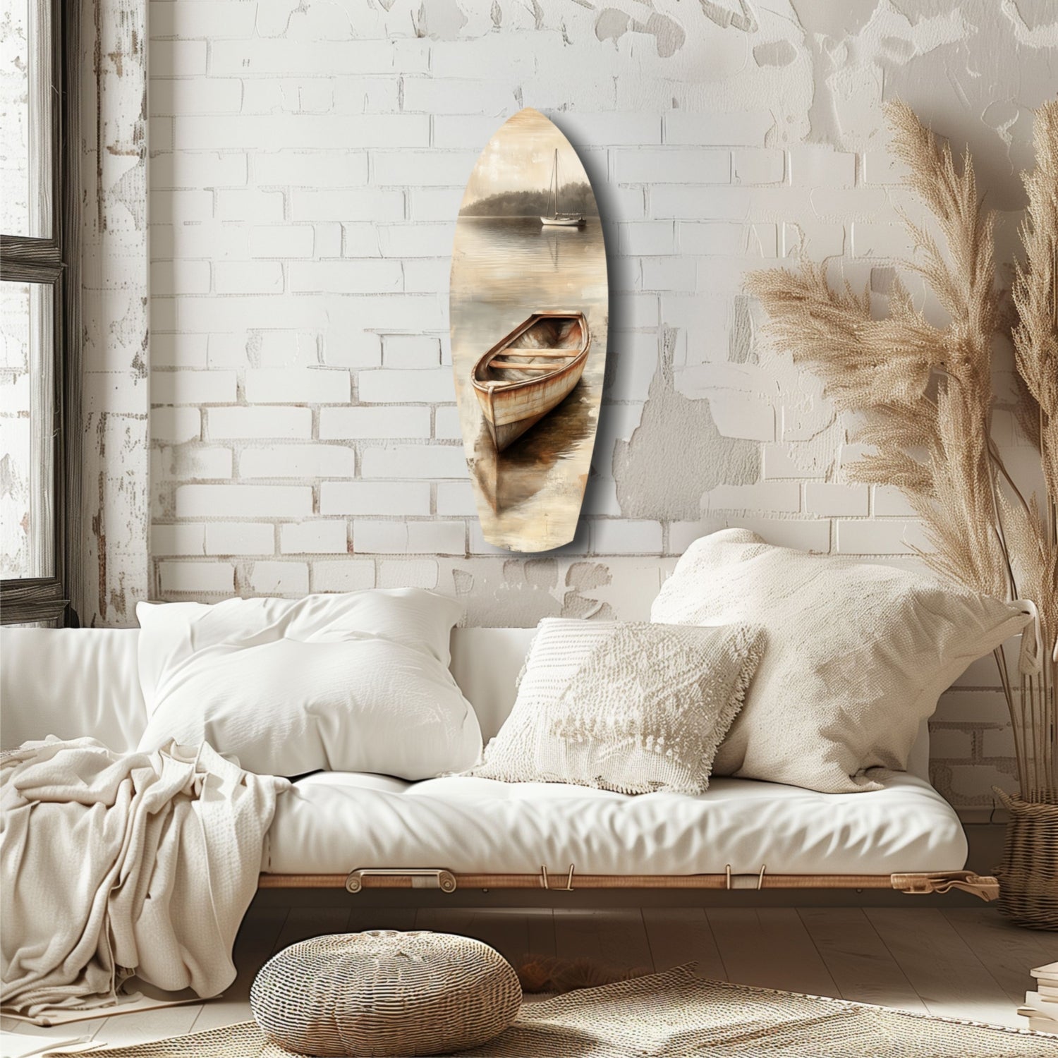 Drift of Solitude Glass Wall Art.