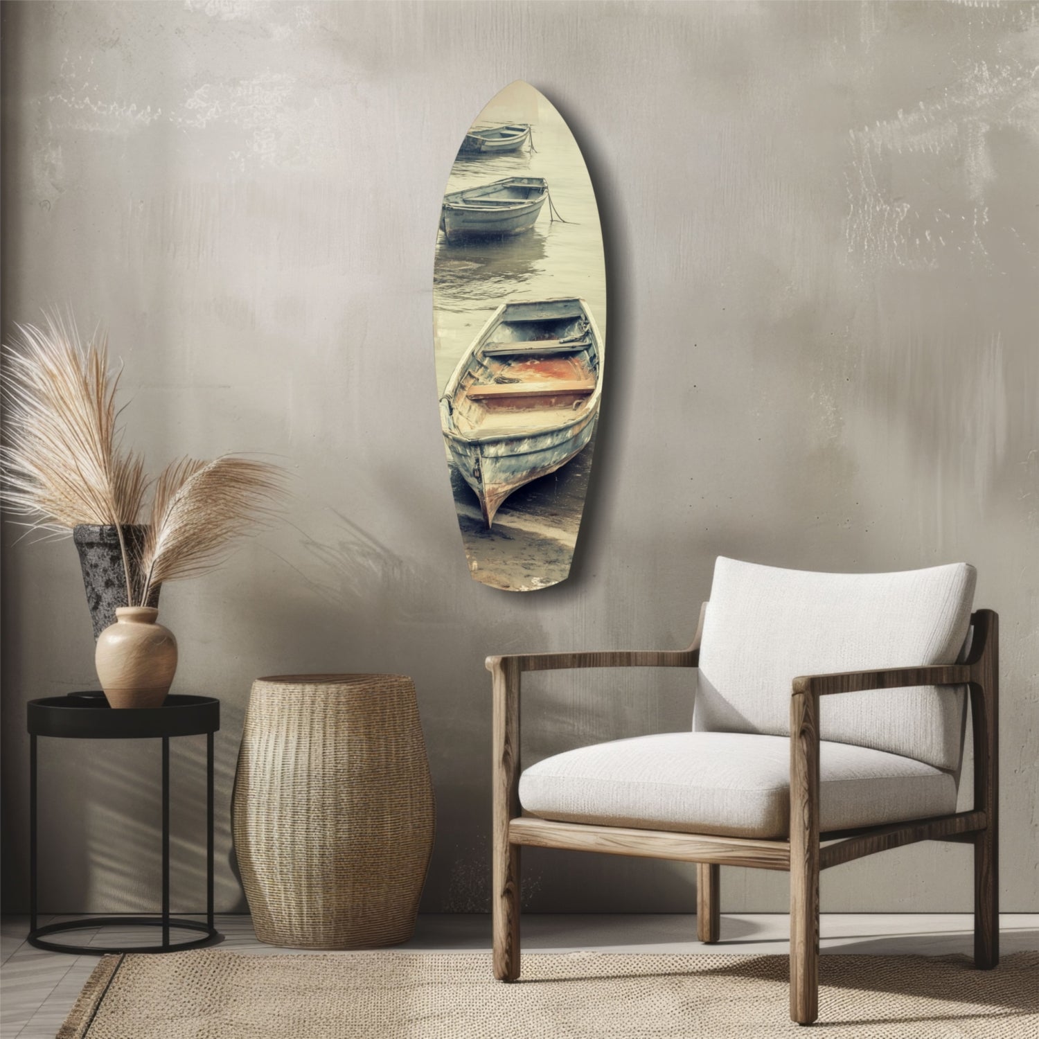 Drift of Solitude Glass Wall Art.