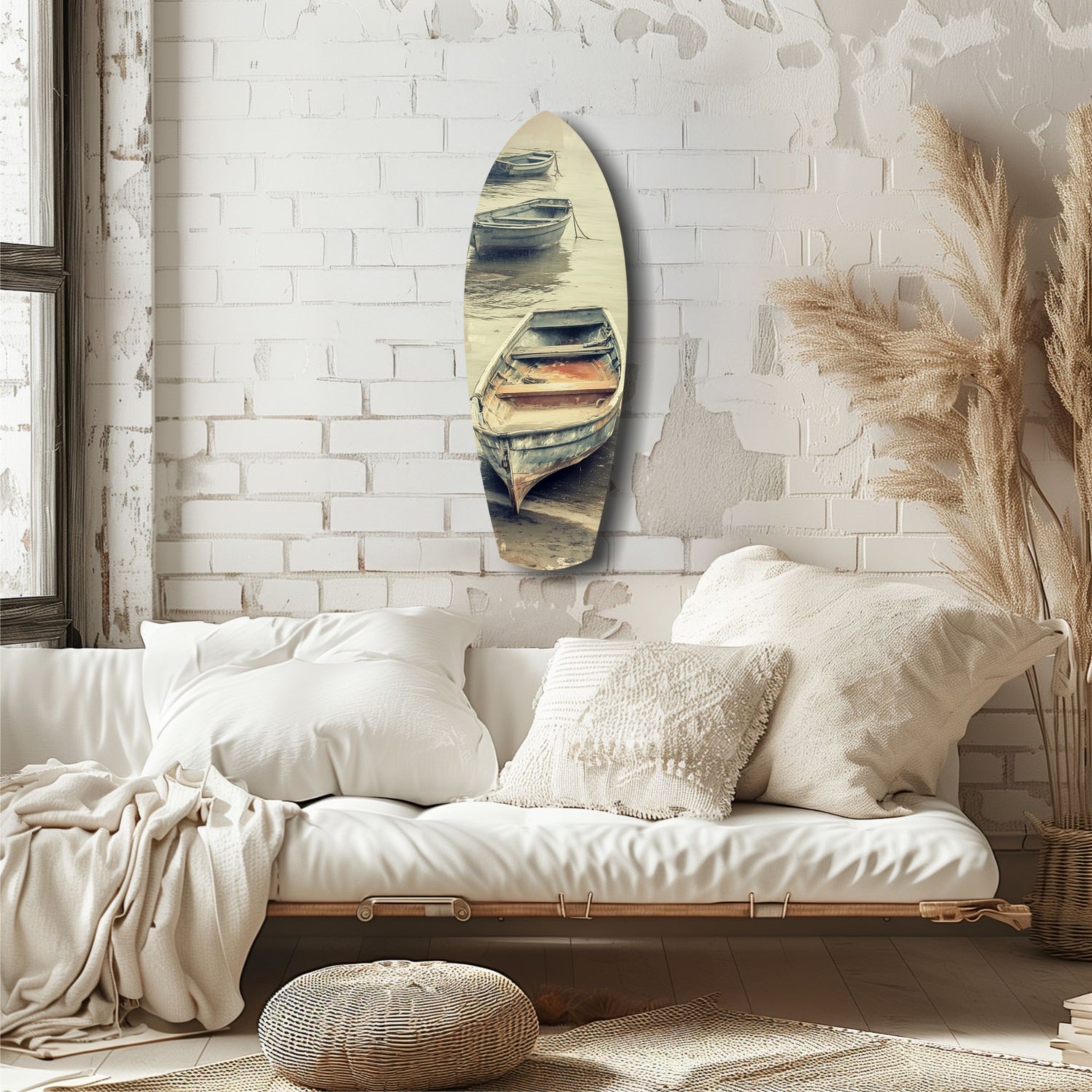 Drift of Solitude Glass Wall Art.