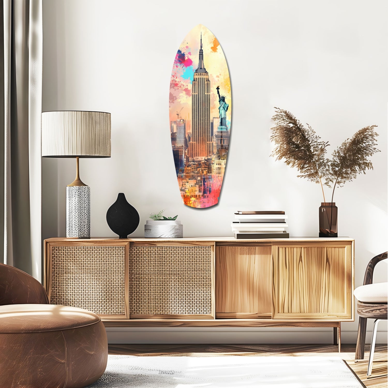 Empire City Glass Wall Art.