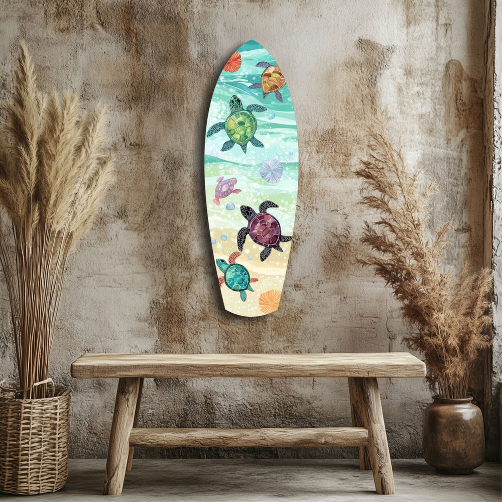 Caretta Caretta Glass Wall Art.