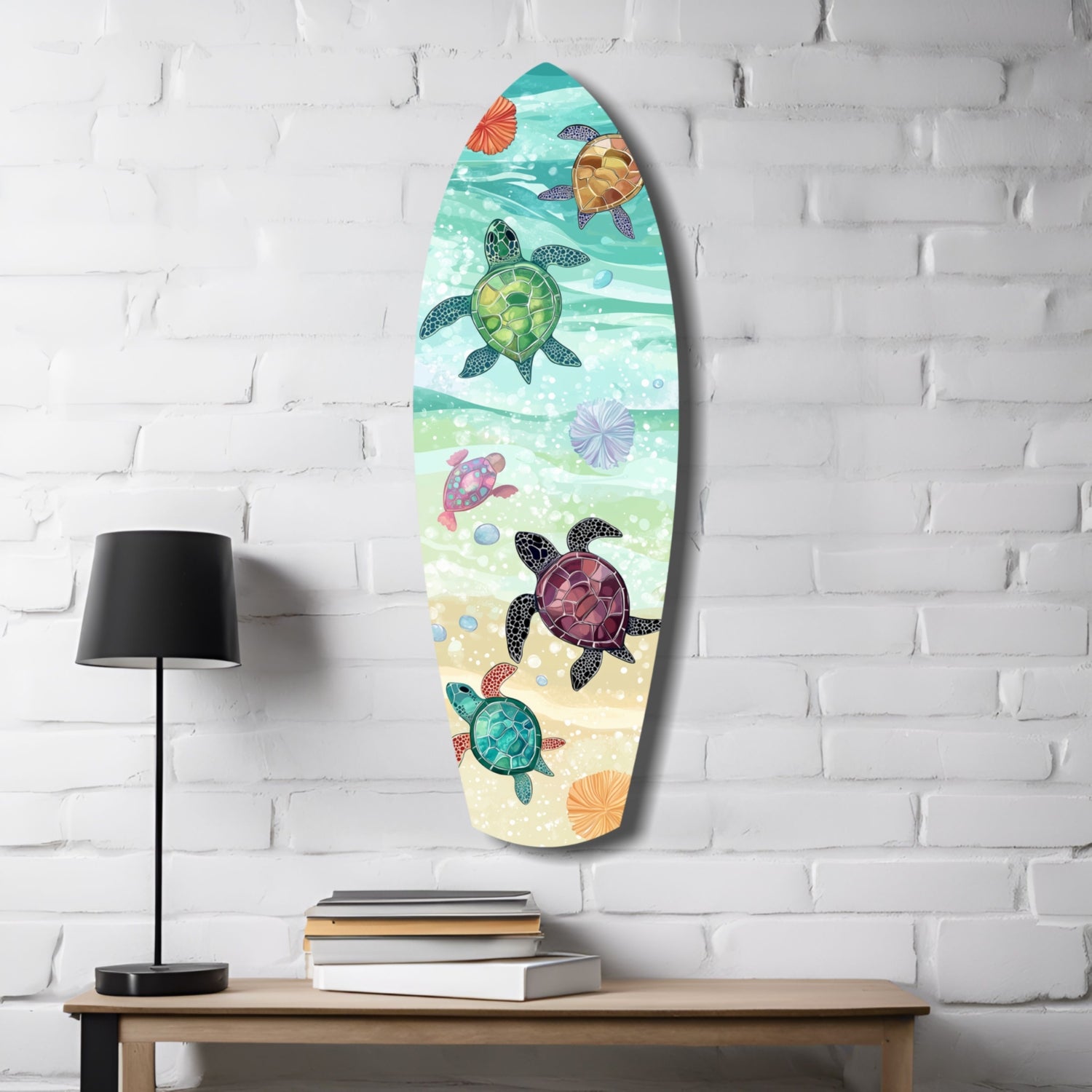 Caretta Caretta Glass Wall Art.