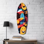 Summer Vibe Glass Wall Art.