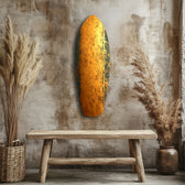 Golden Plate Glass Wall Art.