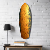 Golden Plate Glass Wall Art.