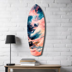 Wavy Ocean Glass Wall Art.