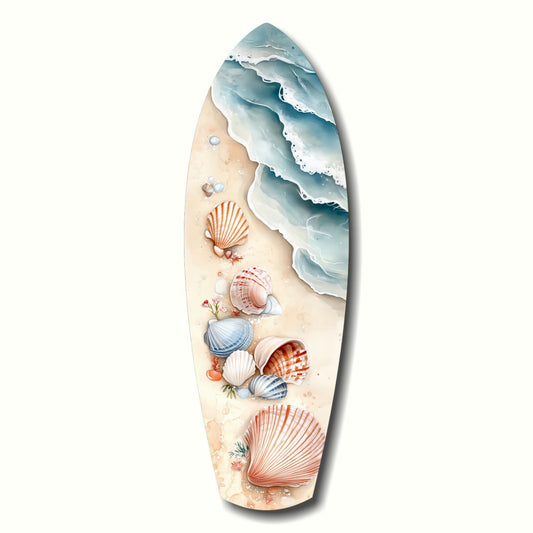 Shoreline Treasures  Glass Wall Art.