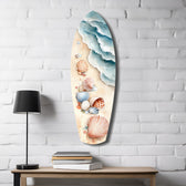 Shoreline Treasures  Glass Wall Art.