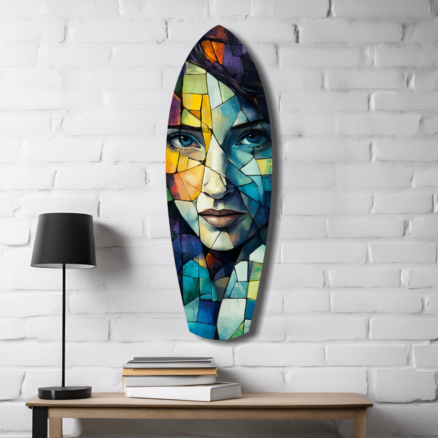 Fragmented Beauty Glass Wall Art.